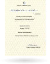 Citizenship certificate 